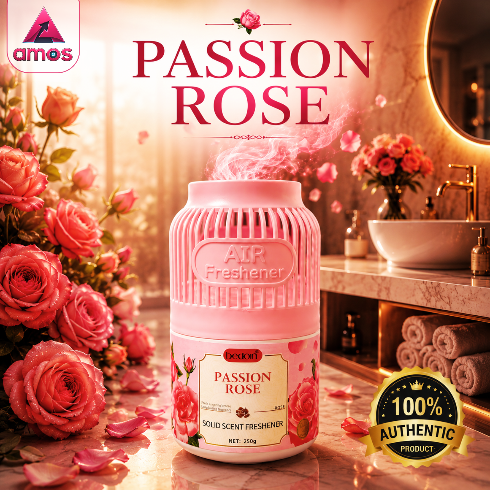 PASSION ROSE solid scent air freshener